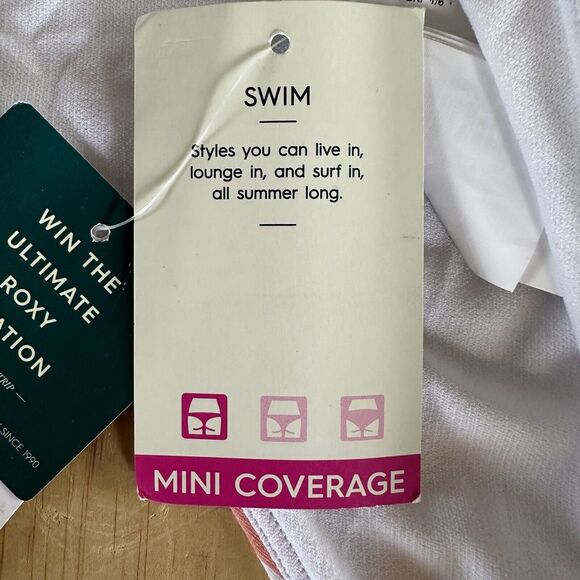 NWT Roxy Womens Beach Classics Cheeky‎ Bikini Bottom Medium - Picture 5 of 8